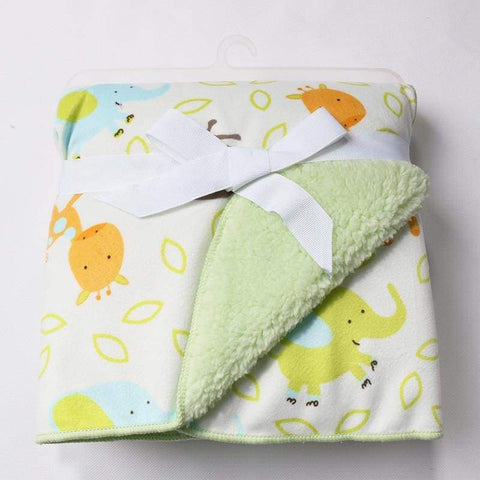 Thick Double Layer Fleece Baby Blanket - Blanket